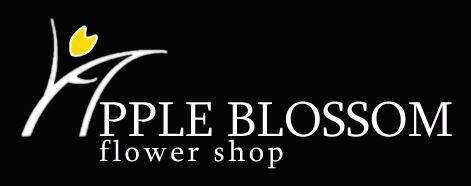 Apple Blossom Flower Shop Florist Logo