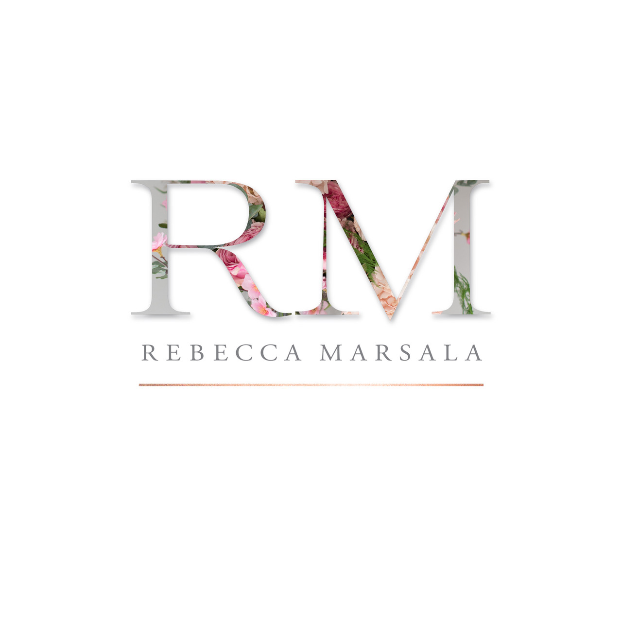 Rebecca Marsala Flowers Logo