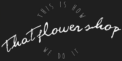 that flower shop london florist logo